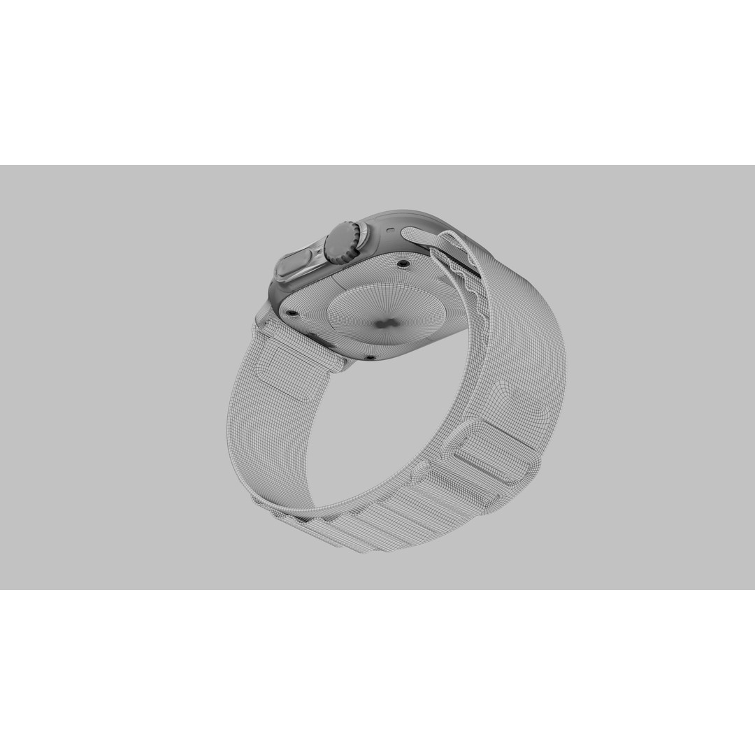 Apple Watch Ultra 3D Model – High Quality PBR, Blender, FBX, OBJ