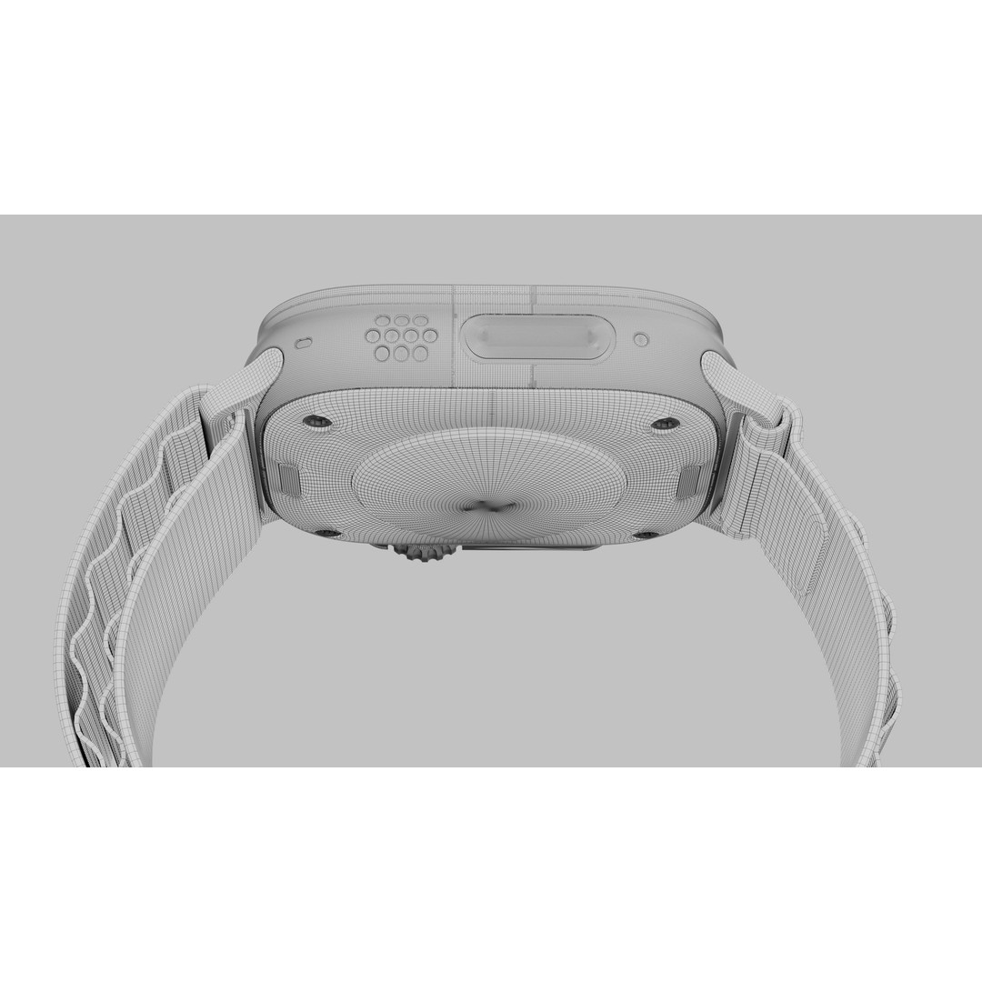 Apple Watch Ultra 3D Model – High Quality PBR, Blender, FBX, OBJ - View 7