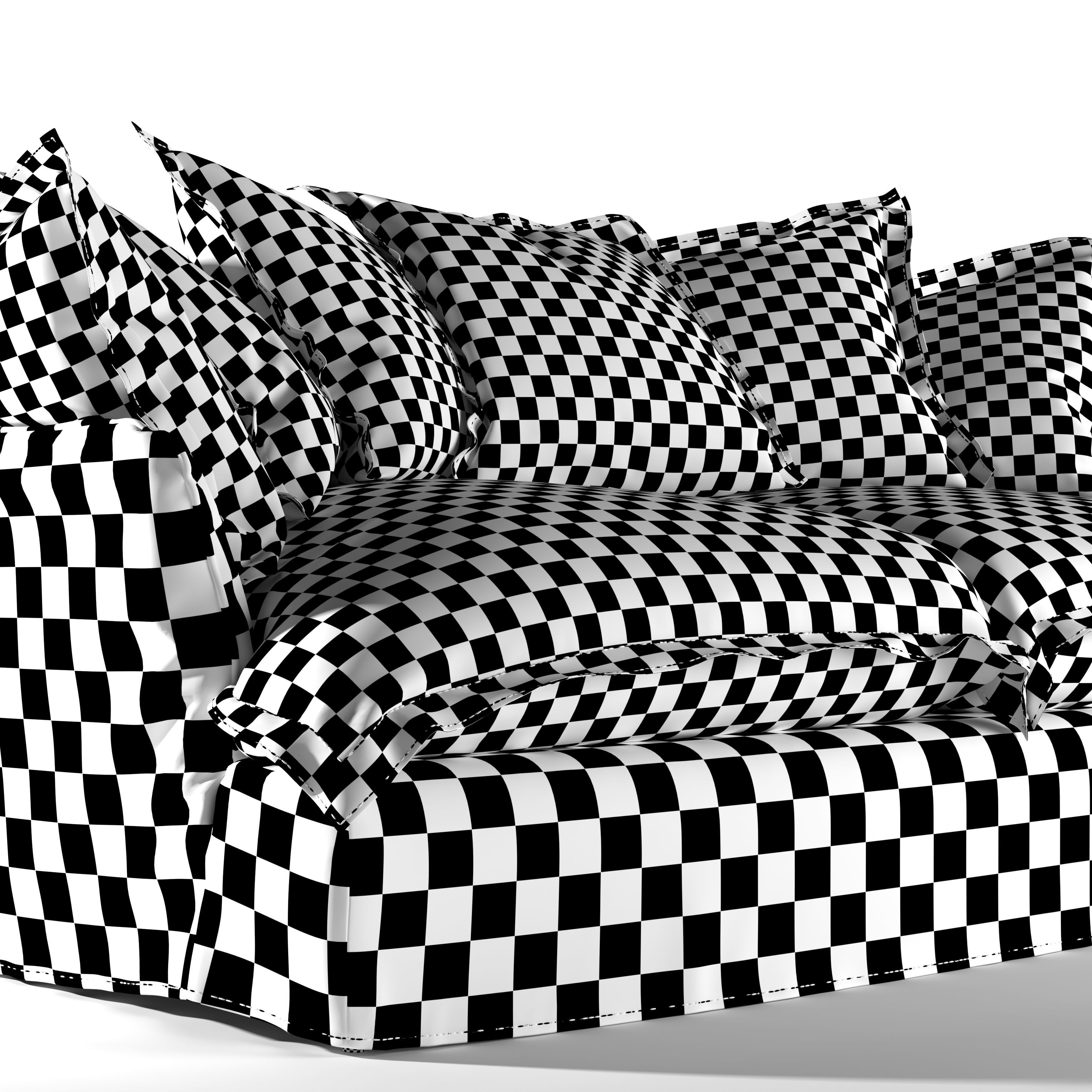 Maker and Son Sofa - Game-Ready 3D Model - View 13
