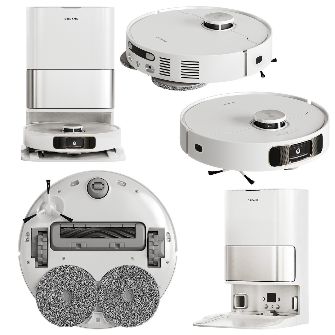 Dreame Vacuum Cleaner Set 3D Model – High-Poly, PBR Textures, FBX/OBJ - View 13