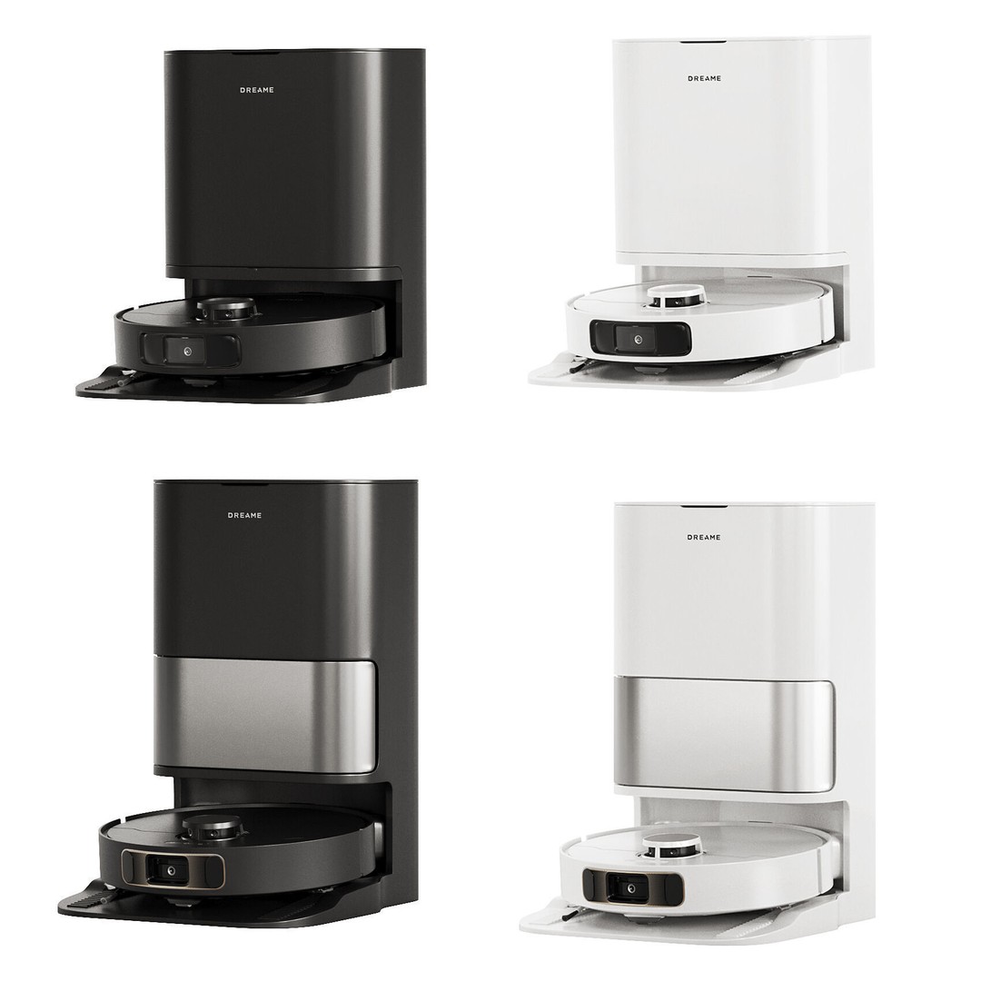 Dreame Vacuum Cleaner Set 3D Model – High-Poly, PBR Textures, FBX/OBJ - View 15