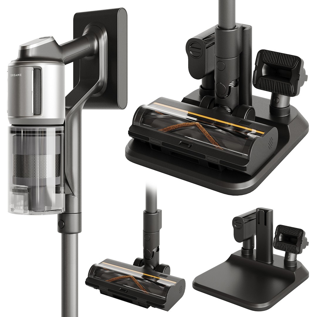 Dreame Vacuum Cleaner Set 3D Model – High-Poly, PBR Textures, FBX/OBJ - View 18