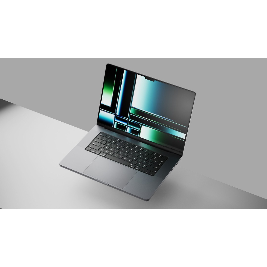 Apple M2 MacBook Pro 3D Model – High Quality Laptop, Blender, C4D - View 11