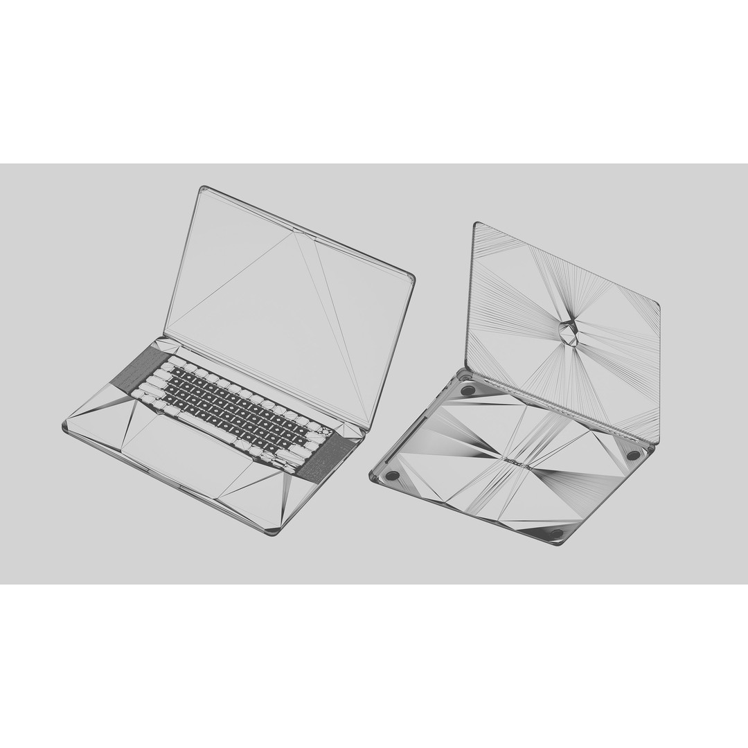 Apple M2 MacBook Pro 3D Model – High Quality Laptop, Blender, C4D - View 12
