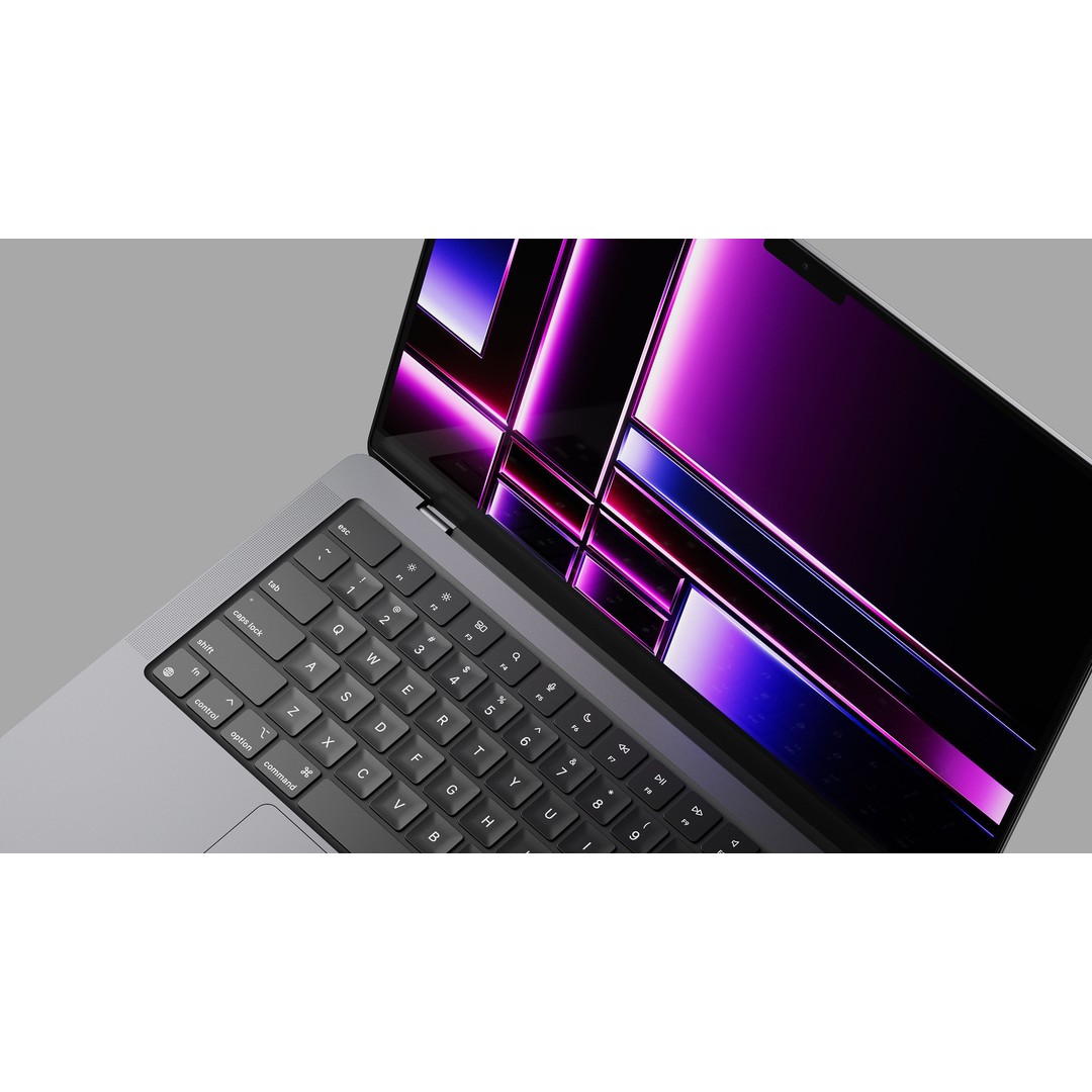 Apple M2 MacBook Pro 3D Model – High Quality Laptop, Blender, C4D - View 4