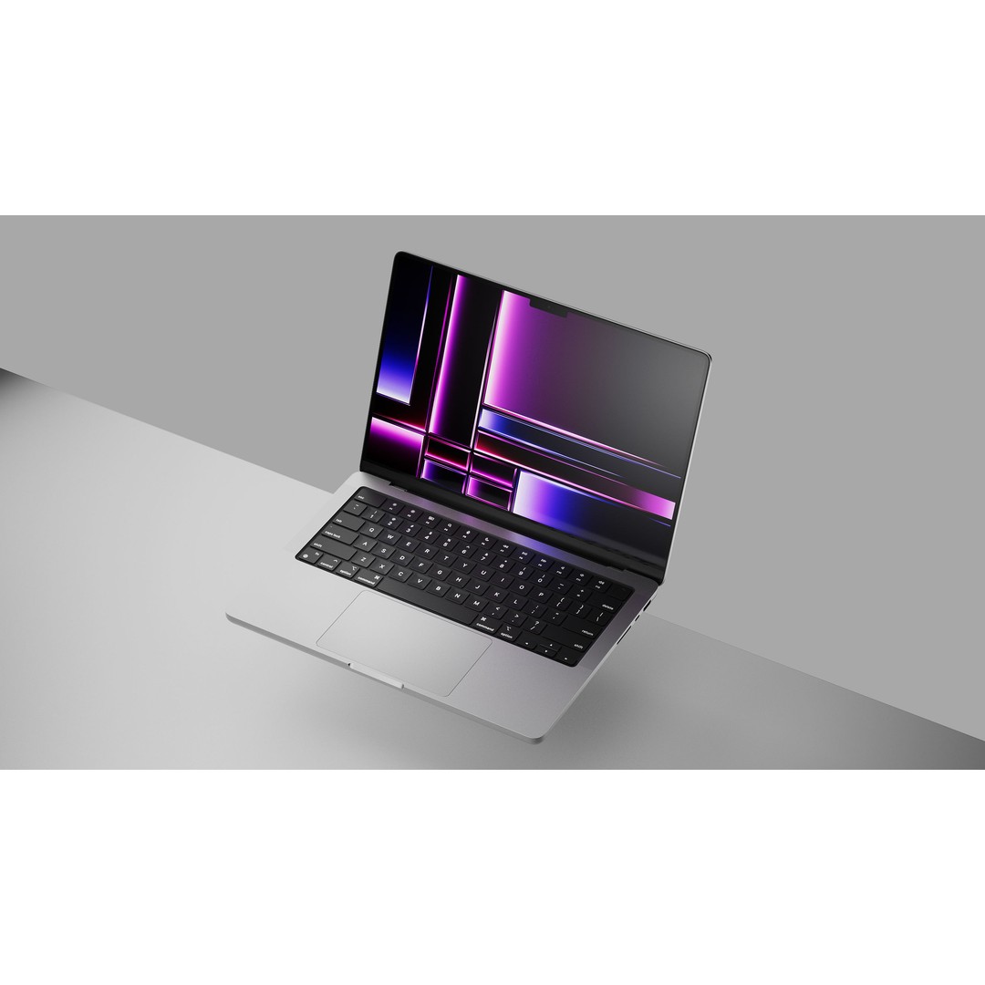 Apple M2 MacBook Pro 3D Model – High Quality Laptop, Blender, C4D - View 8