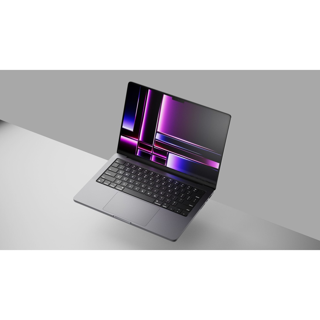 Apple M2 MacBook Pro 3D Model – High Quality Laptop, Blender, C4D - View 9