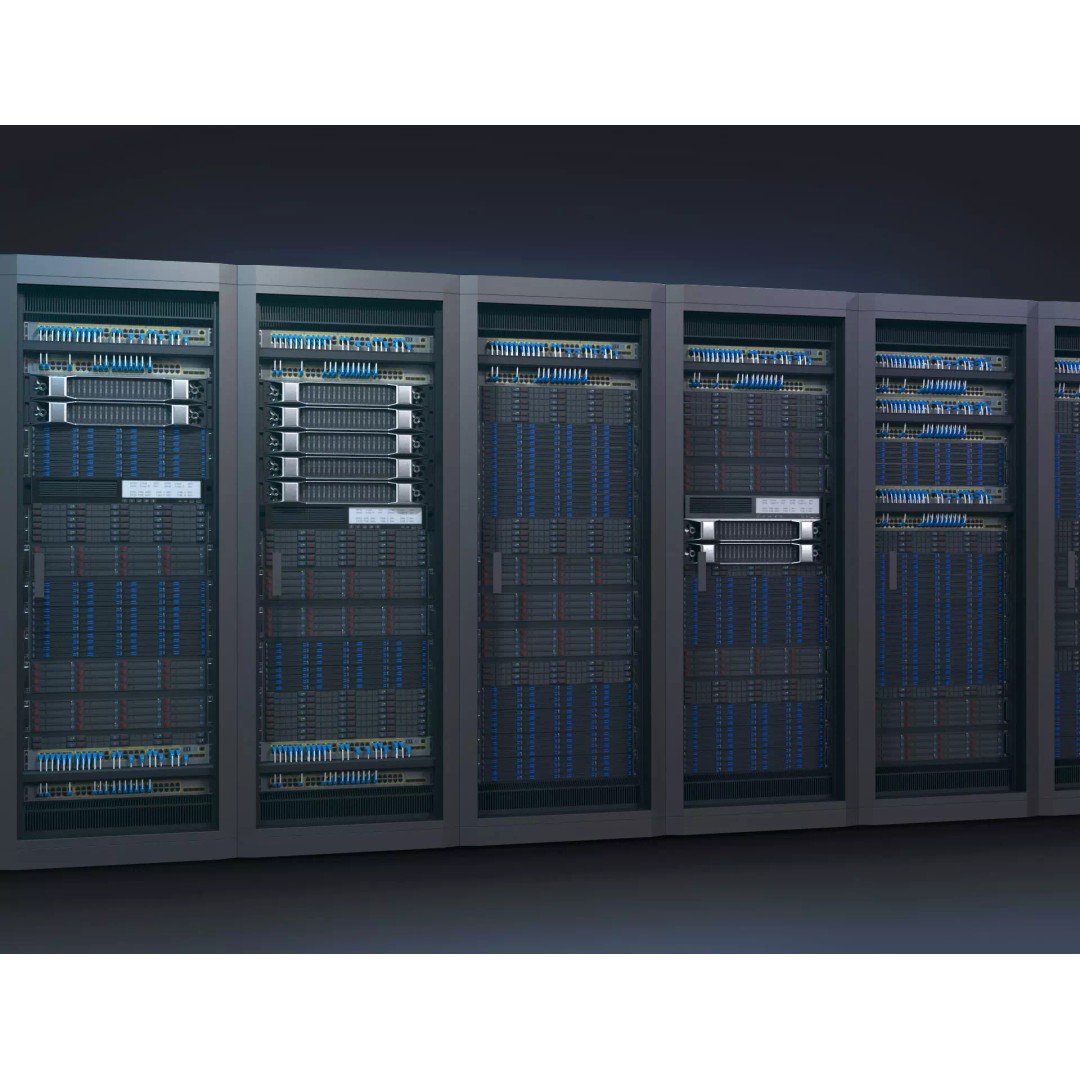 Modular Server Rack 3D Model – Low Poly PBR Asset for Games - View 2