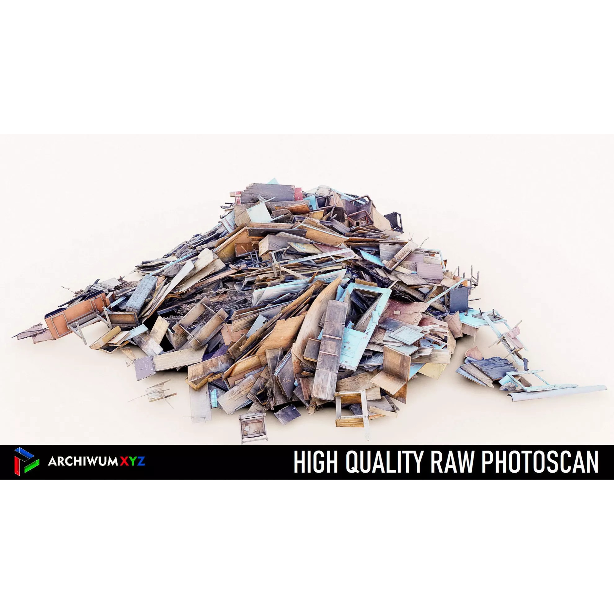 Garbage and Furniture - Game-Ready 3D Model - View 2