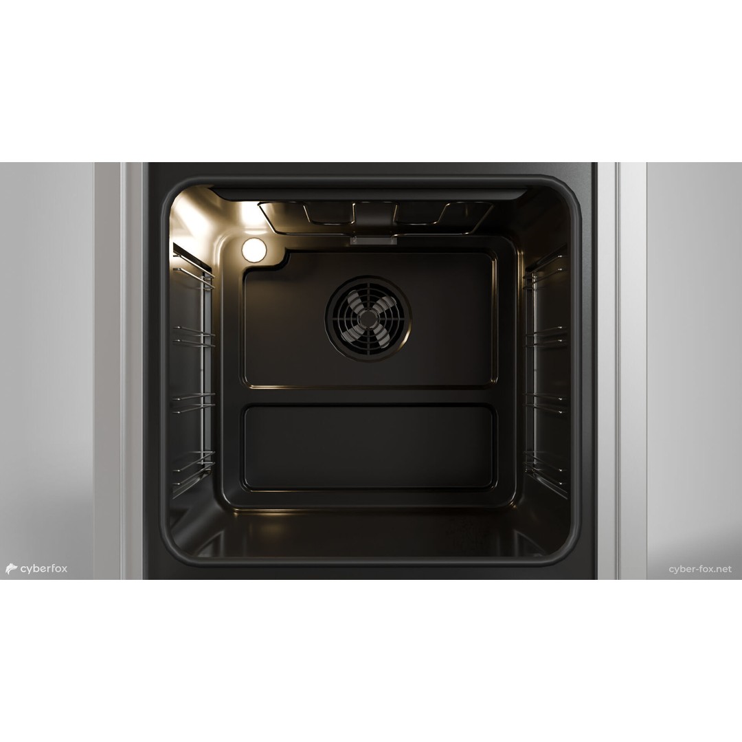 Stainless Steel Gas Stove 3D Model – Low Poly Game Asset, FBX - View 8