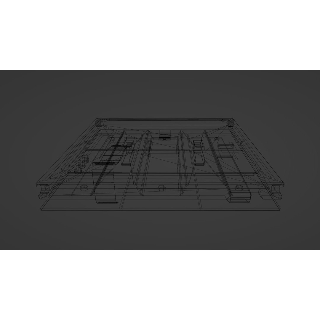 Modular TV Screen 3D Model – Low Poly Game Asset, PBR Textures, Blender