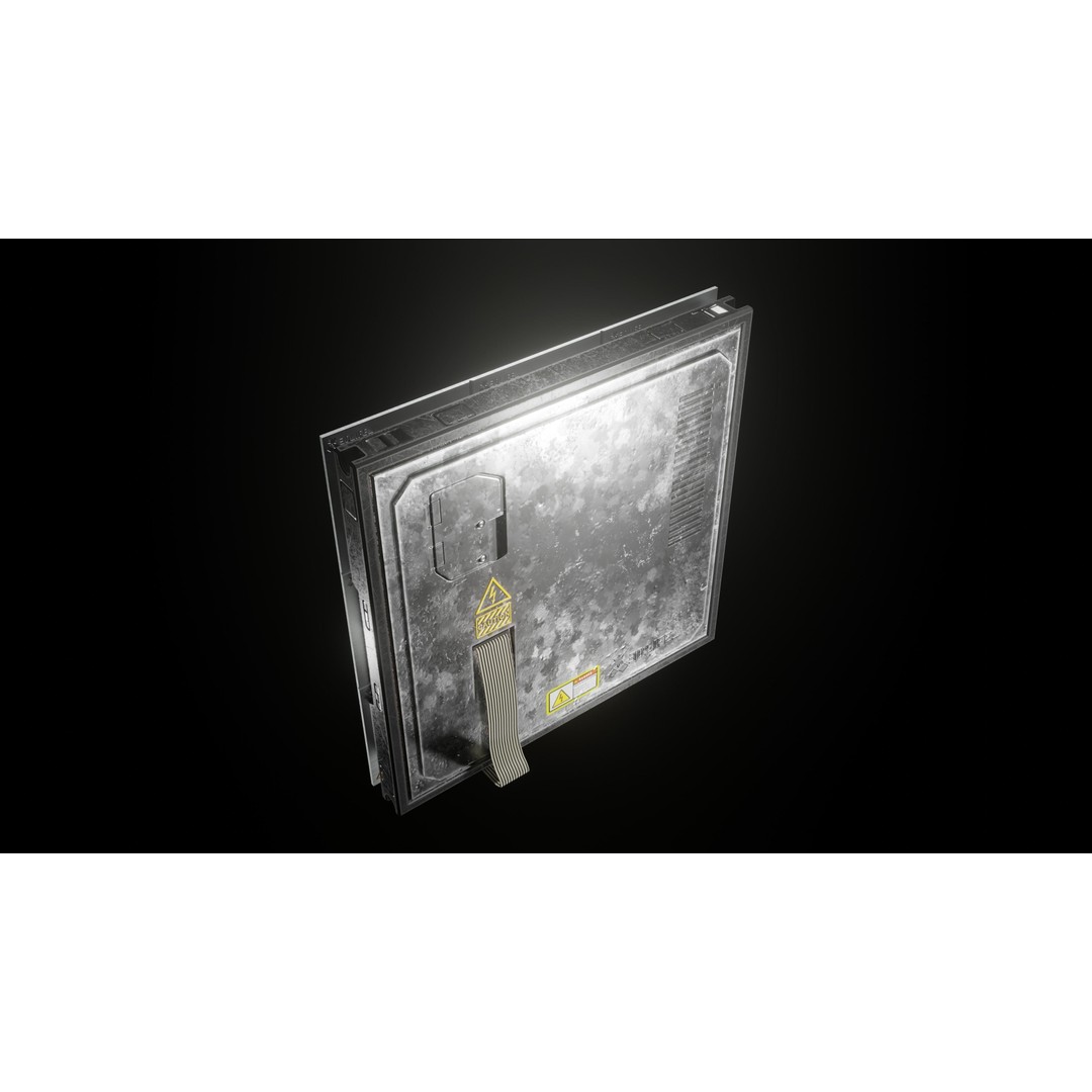 Modular TV Screen 3D Model – Low Poly Game Asset, PBR Textures, Blender - View 15