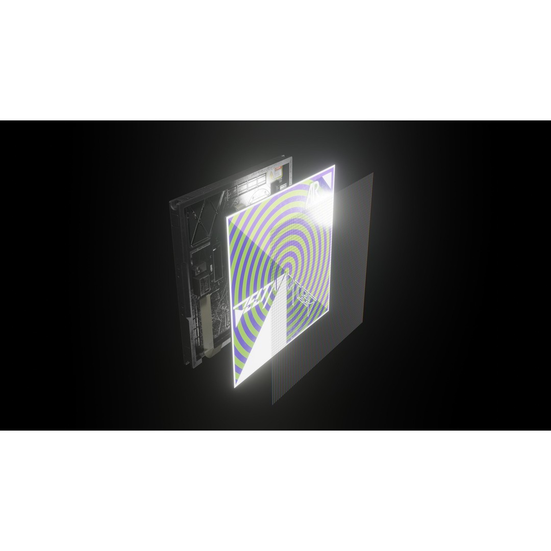 Modular TV Screen 3D Model – Low Poly Game Asset, PBR Textures, Blender - View 18