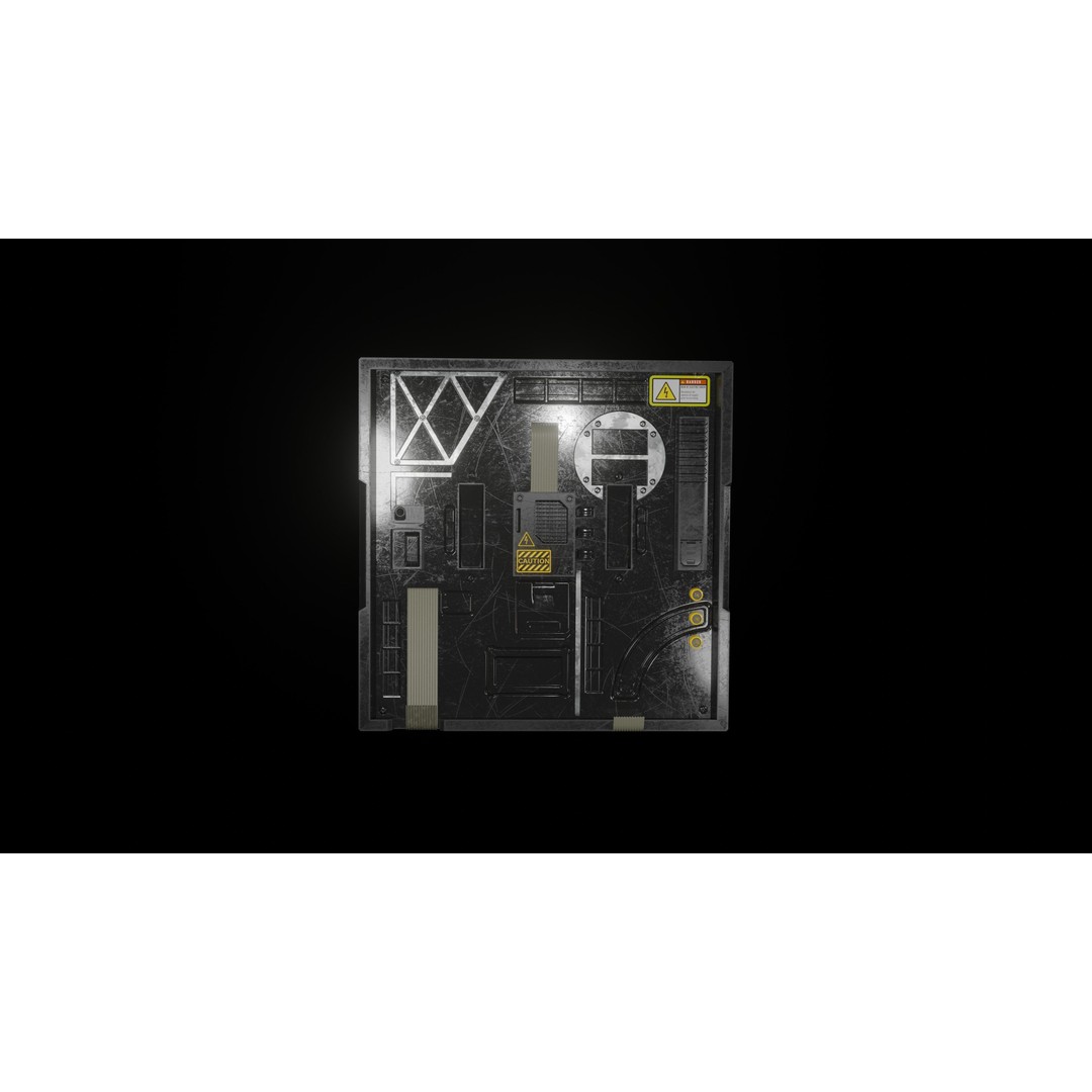 Modular TV Screen 3D Model – Low Poly Game Asset, PBR Textures, Blender - View 19