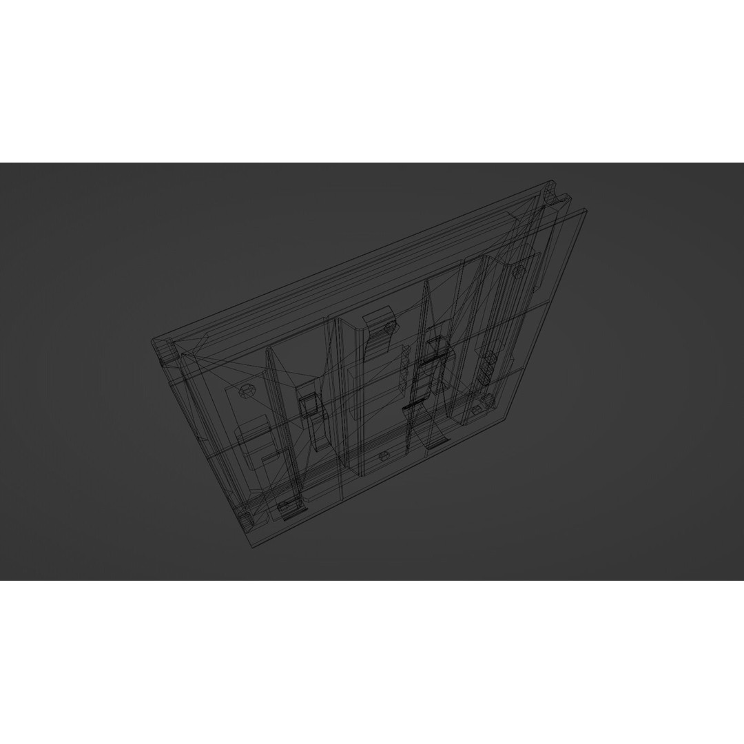 Modular TV Screen 3D Model – Low Poly Game Asset, PBR Textures, Blender - View 21