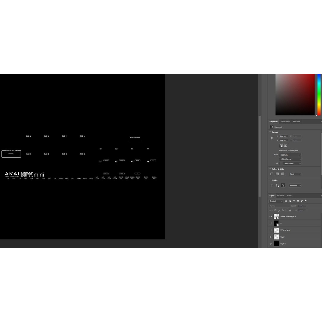 Akai MPK Mini 3D Model – Detailed Audio Controller, C4D, FBX, OBJ - View 12