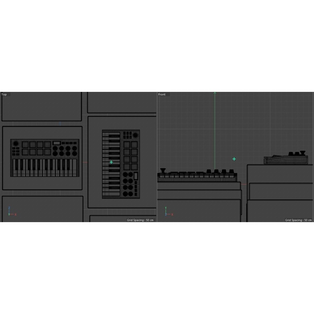 Akai MPK Mini 3D Model – Detailed Audio Controller, C4D, FBX, OBJ - View 5
