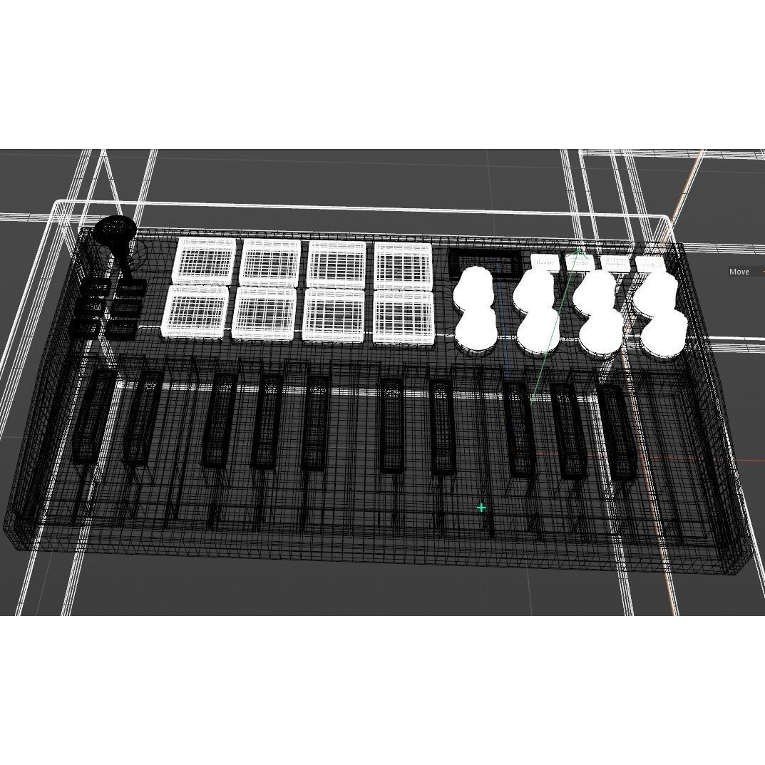 Akai MPK Mini 3D Model – Detailed Audio Controller, C4D, FBX, OBJ - View 7
