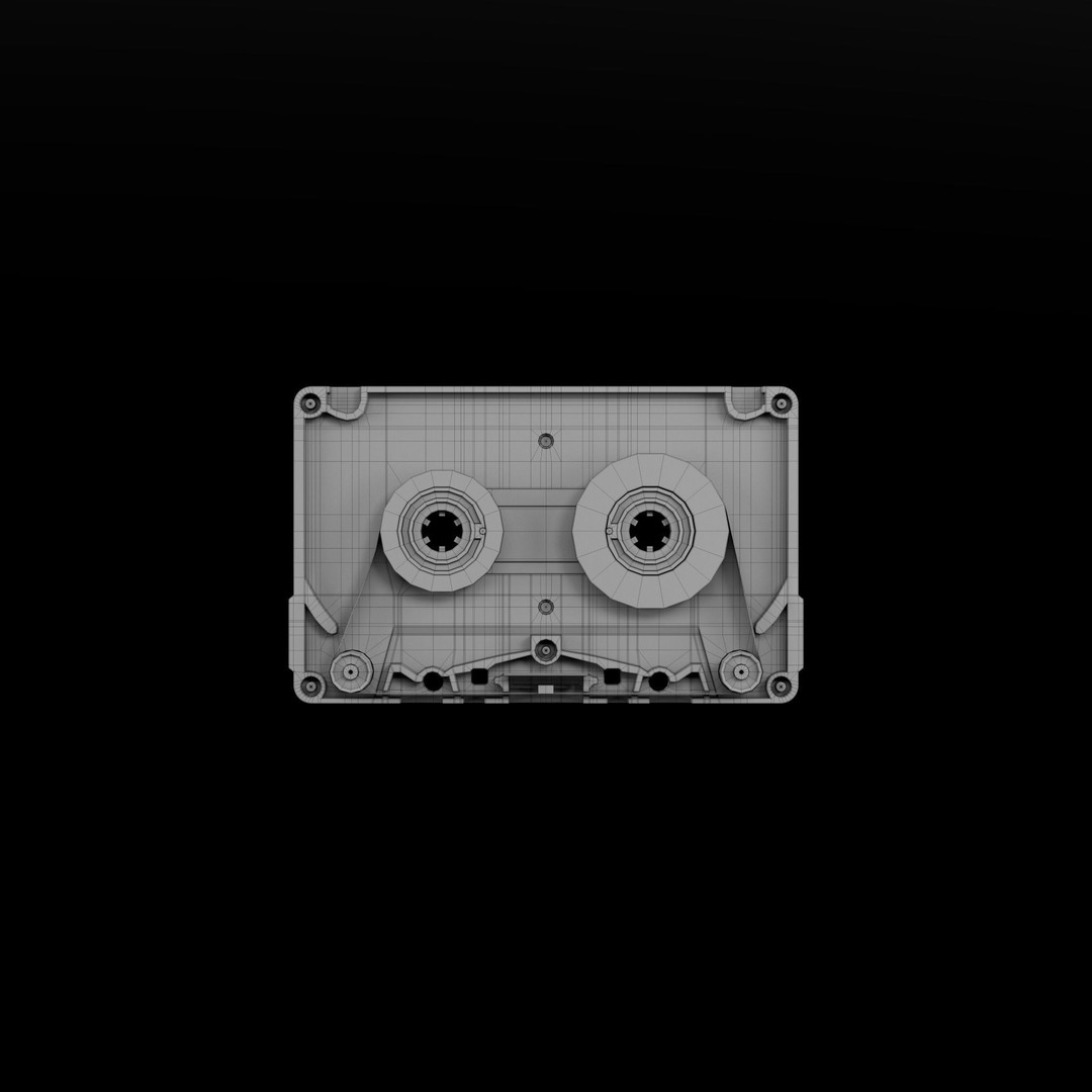 Audio Cassette Tape 3D Model – High Quality Textured Asset, FBX, OBJ - View 12