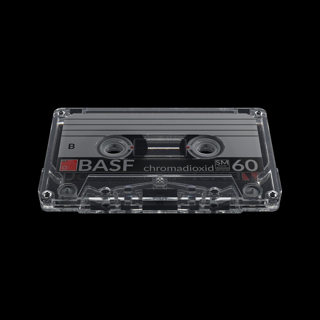 Audio Cassette Tape 3D Model – High Quality Textured Asset, FBX, OBJ - View 6