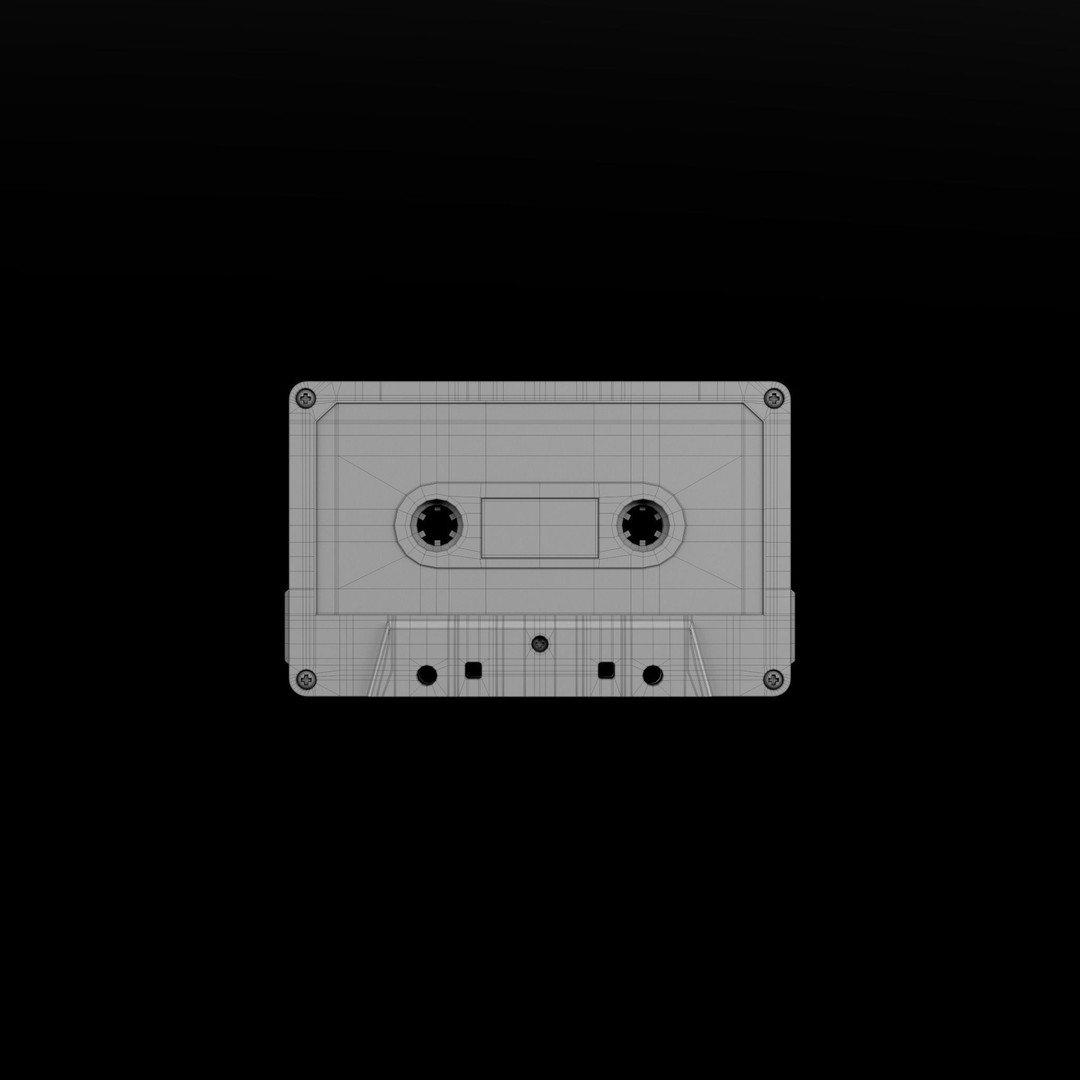 Audio Cassette Tape 3D Model – High Quality Textured Asset, FBX, OBJ - View 8