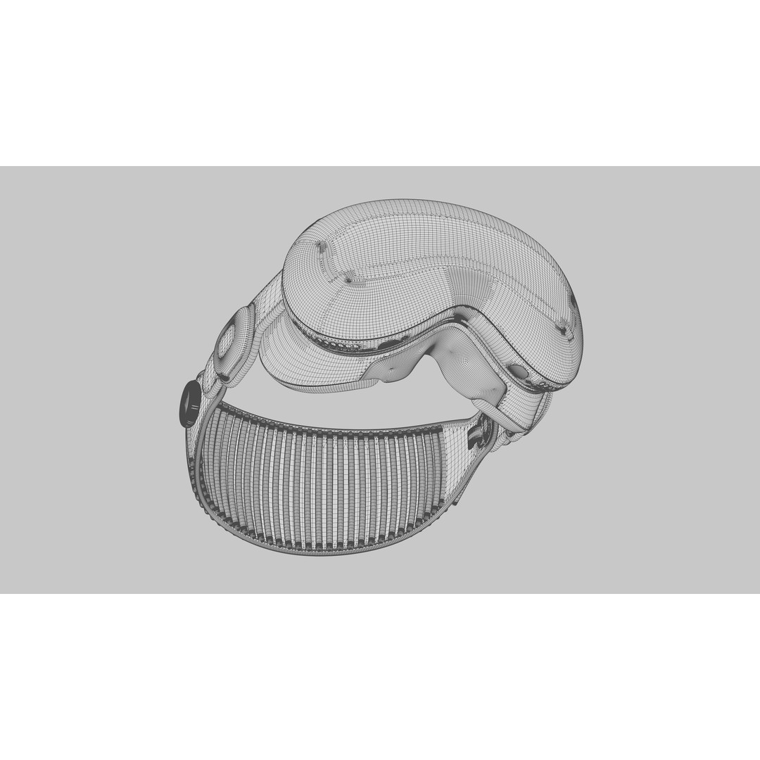 Apple Vision Pro 3D Model – High Quality Augmented Reality Asset, FBX, Blender - View 10