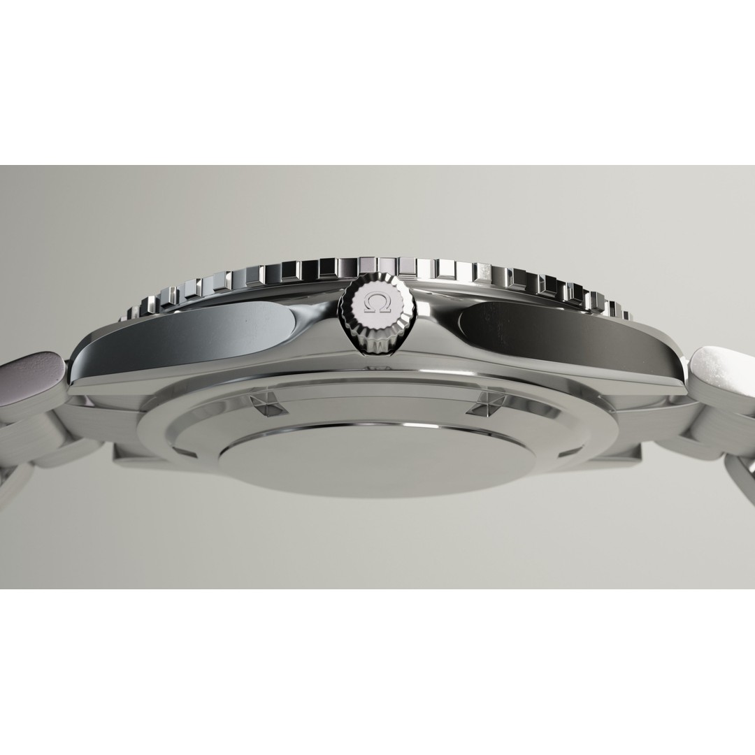 Omega Seamaster Planet Ocean 3D Model – Low Poly Animated Watch, FBX/OBJ - View 13