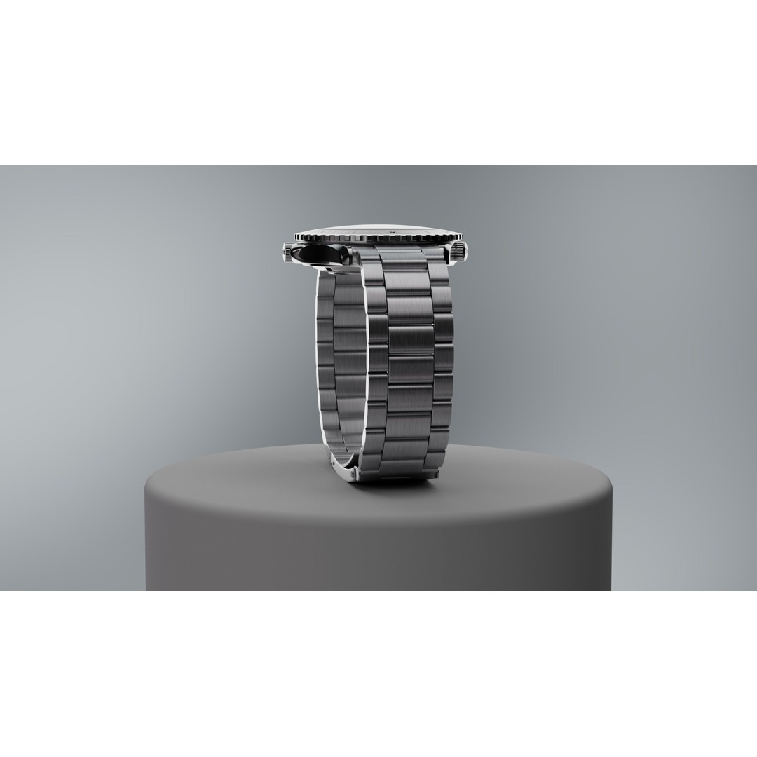 Omega Seamaster Planet Ocean 3D Model – Low Poly Animated Watch, FBX/OBJ - View 14