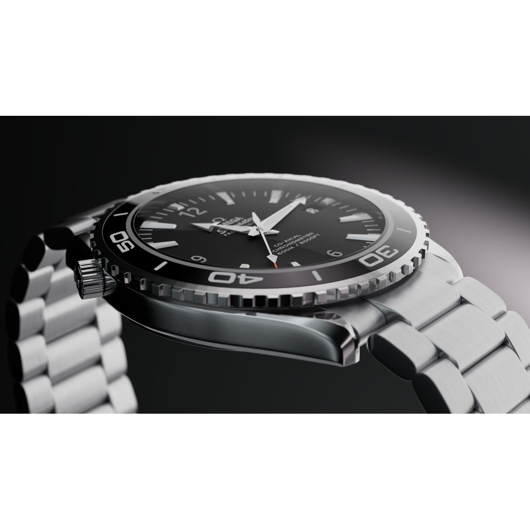 Omega Seamaster Planet Ocean 3D Model – Low Poly Animated Watch, FBX/OBJ - View 18