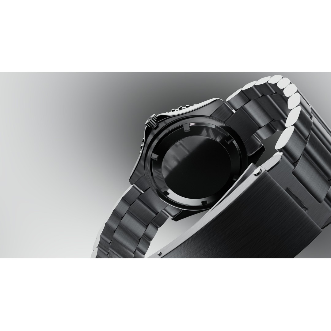 Omega Seamaster Planet Ocean 3D Model – Low Poly Animated Watch, FBX/OBJ - View 6