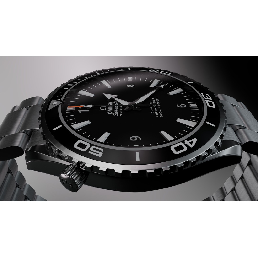 Omega Seamaster Planet Ocean 3D Model – Low Poly Animated Watch, FBX/OBJ - View 9
