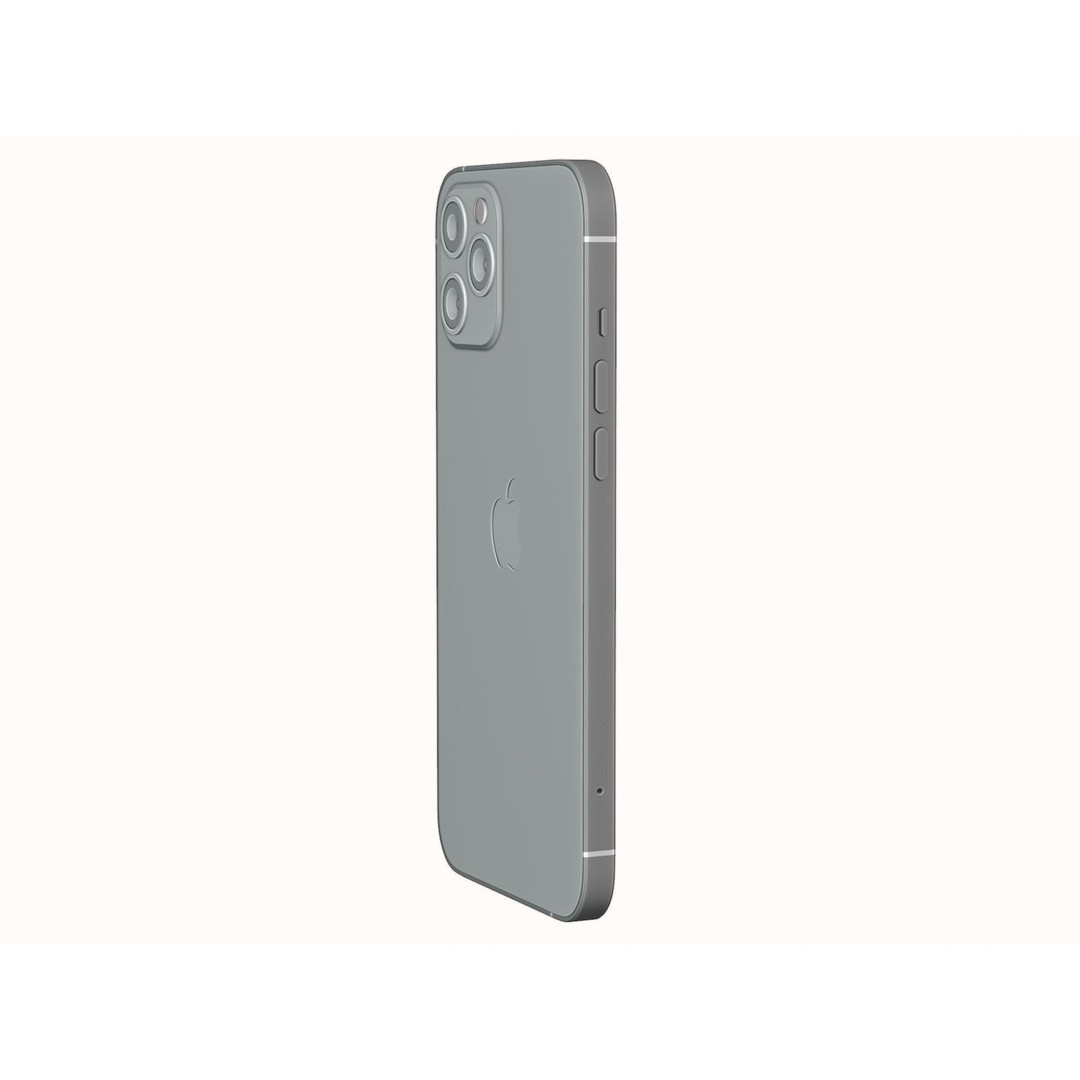 iPhone 12 Pro Max Graphite 3D Model – PBR Textures, FBX & OBJ Formats - View 19