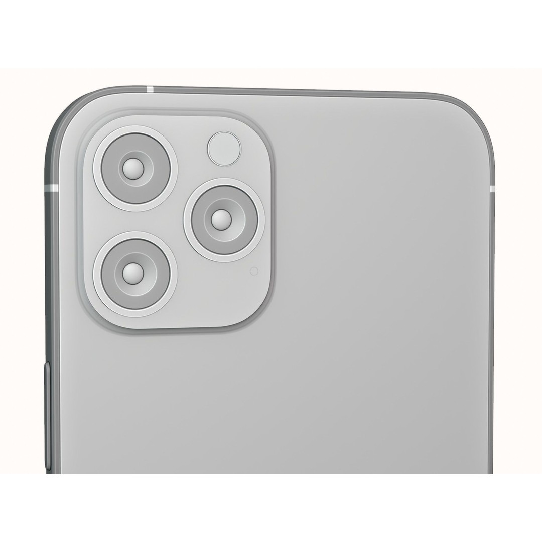 iPhone 12 Pro Max Graphite 3D Model – PBR Textures, FBX & OBJ Formats - View 24