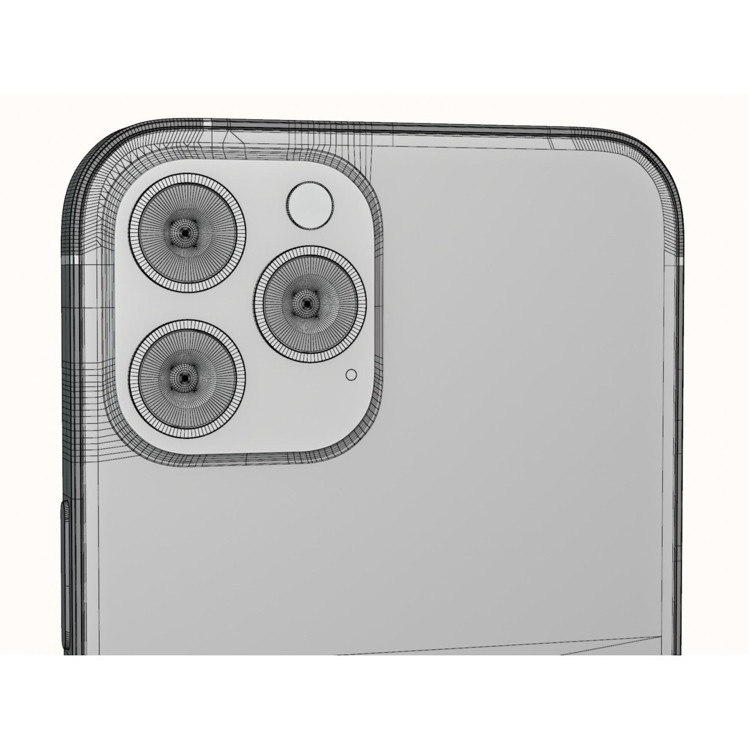 iPhone 12 Pro Max Graphite 3D Model – PBR Textures, FBX & OBJ Formats - View 29