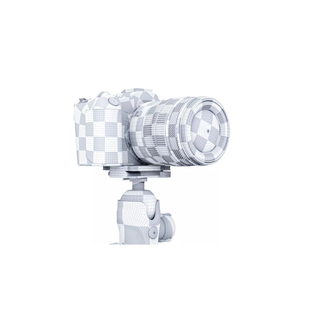 Canon EOS R8 Camera 3D Model – High Poly PBR Asset, FBX, Blender