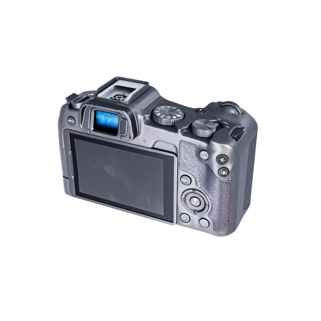 Canon EOS R8 Camera 3D Model – High Poly PBR Asset, FBX, Blender - View 6