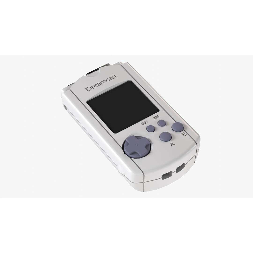 Sega Dreamcast 3D Model – Low Poly Console & Accessories, FBX - View 18