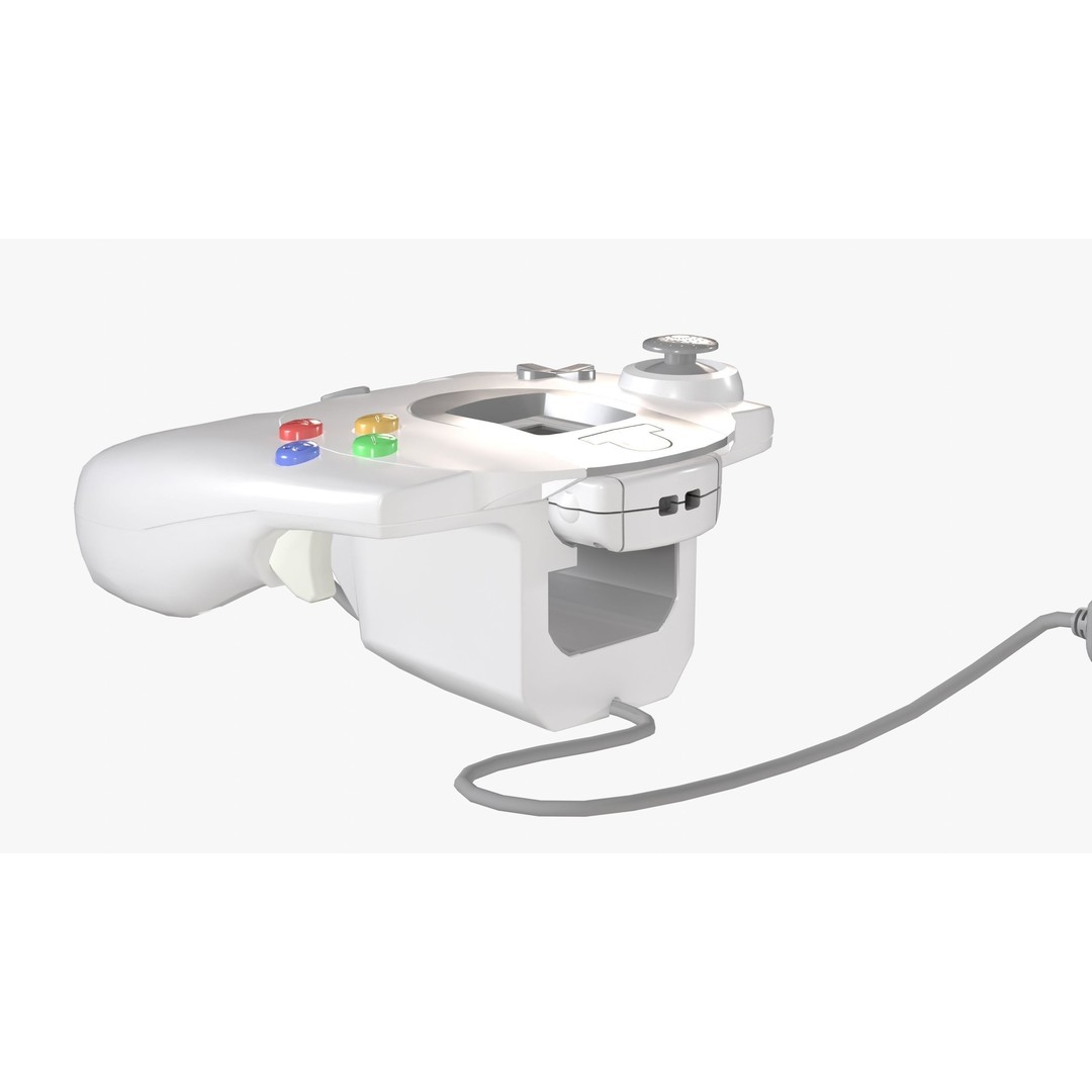 Sega Dreamcast 3D Model – Low Poly Console & Accessories, FBX - View 22