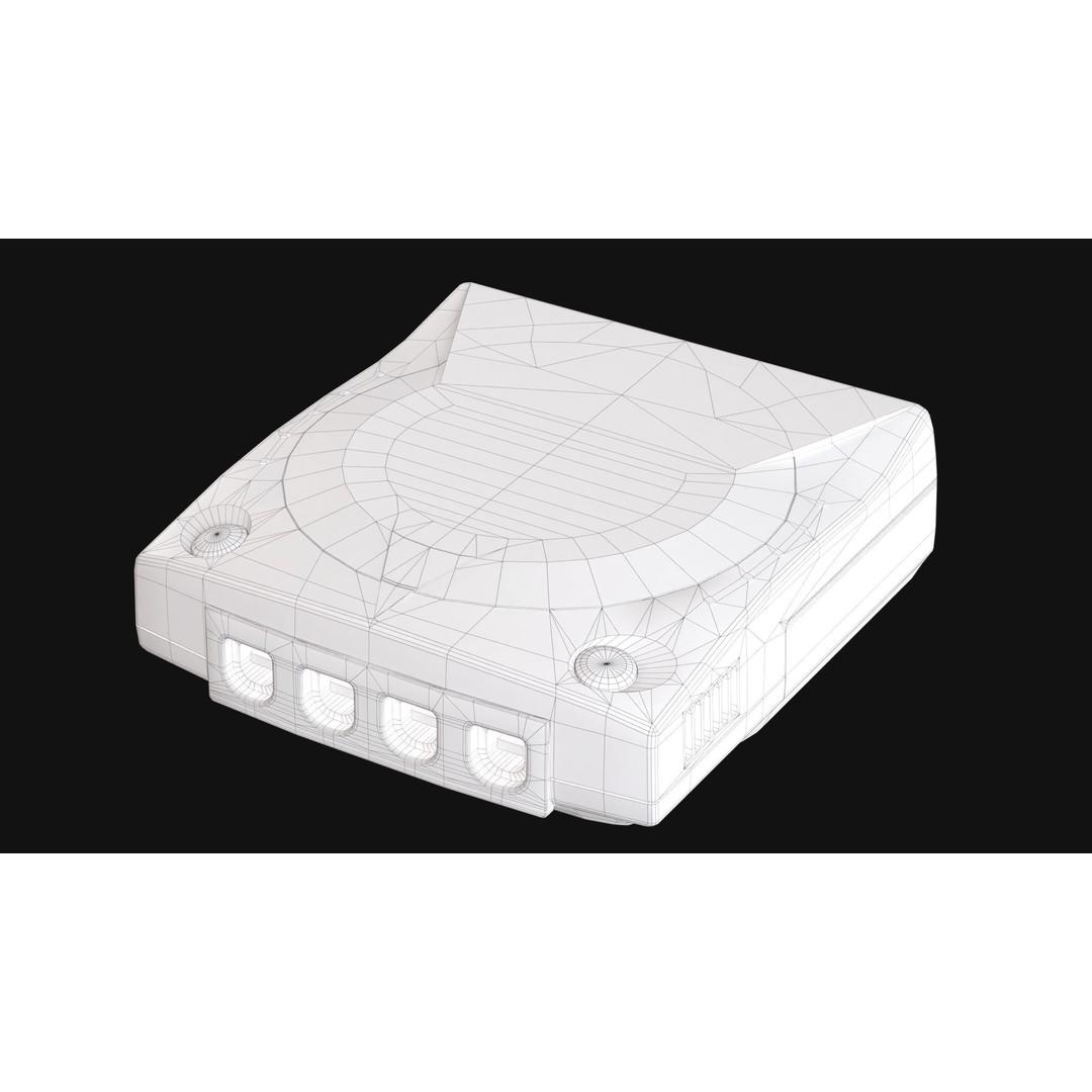 Sega Dreamcast 3D Model – Low Poly Console & Accessories, FBX - View 29