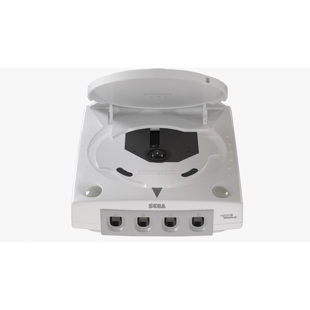 Sega Dreamcast 3D Model – Low Poly Console & Accessories, FBX - View 9