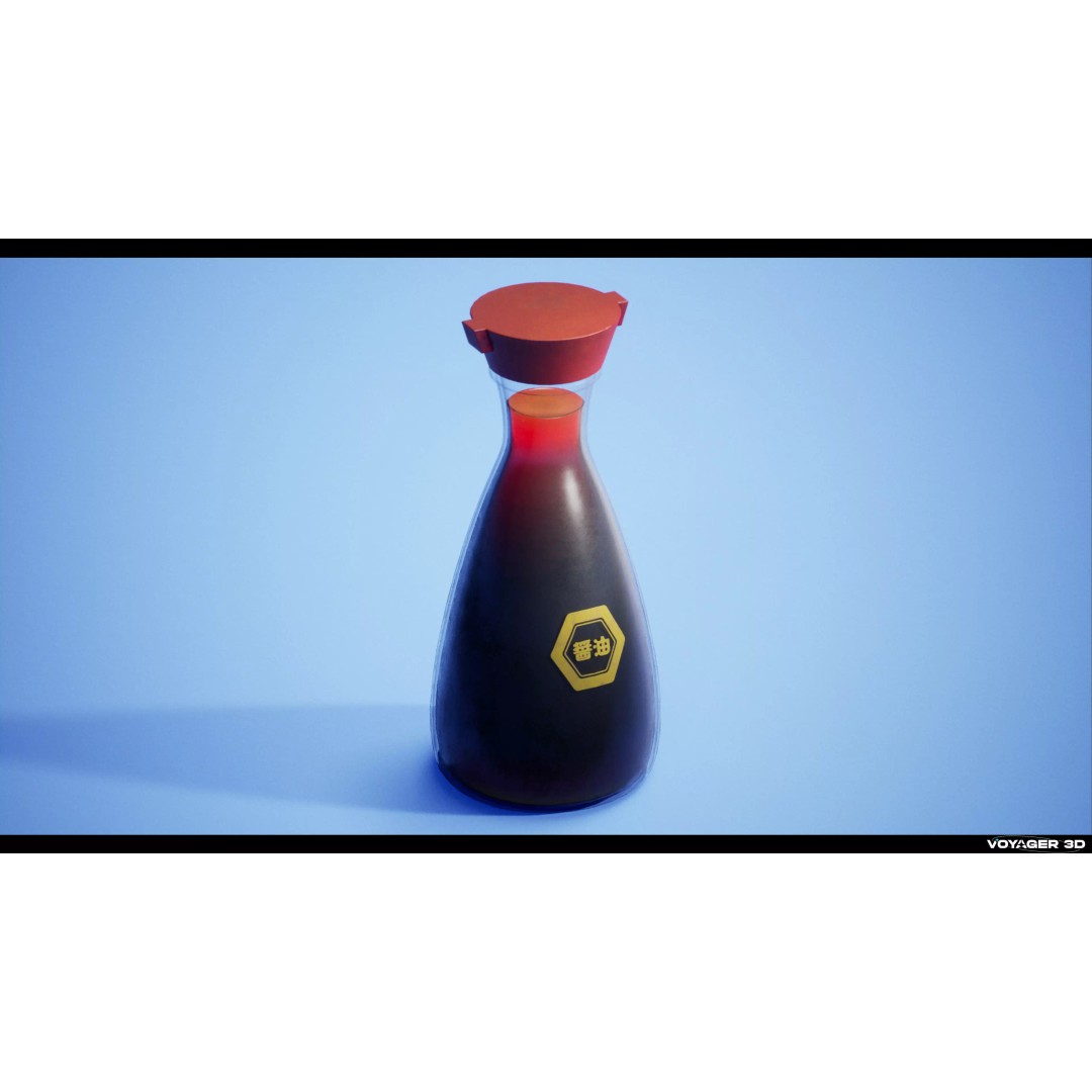 Sushi 3D Model – Low Poly Photogrammetry Asset, FBX & PBR Textures - View 5