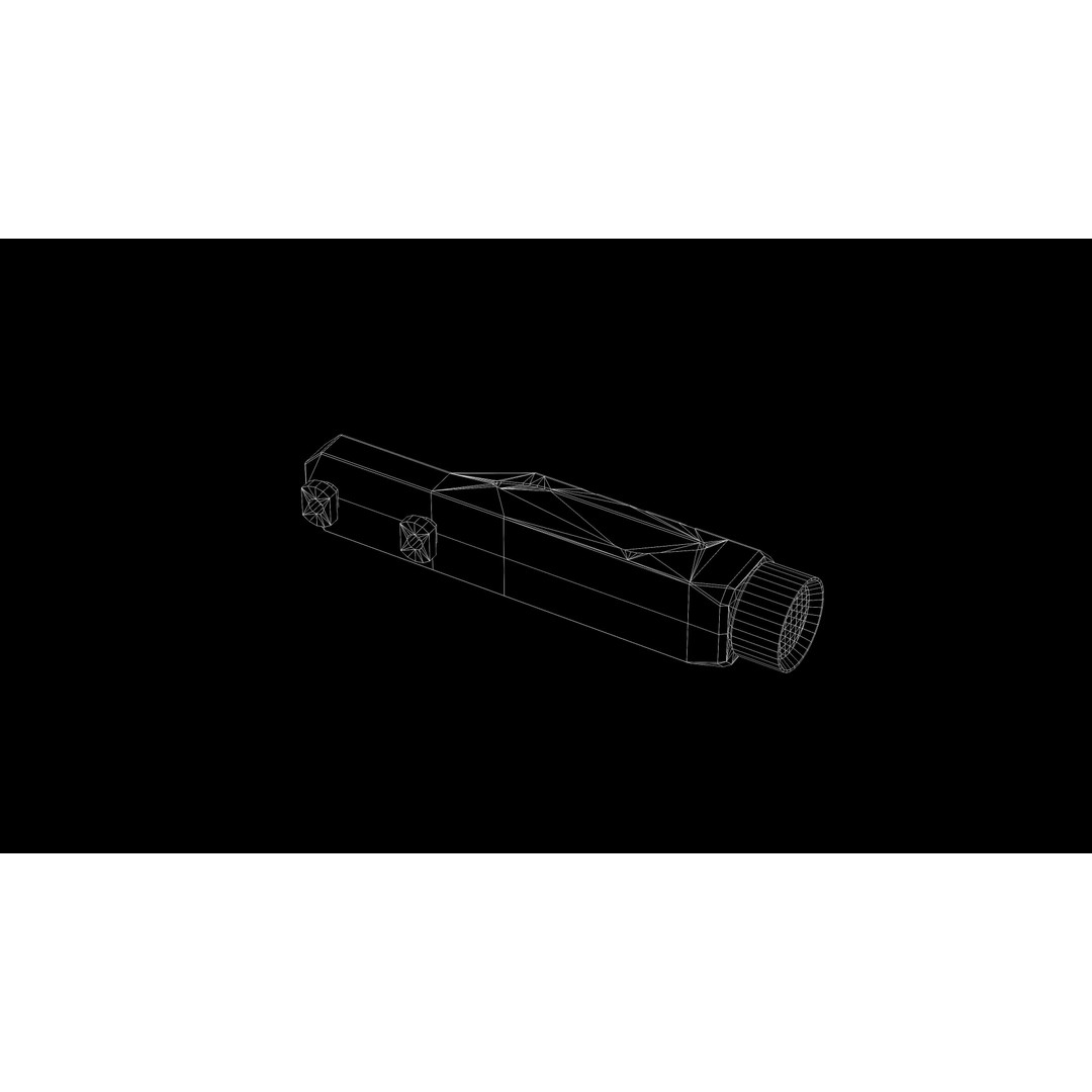 Defentac M-lok Flashlight 3D Model – Low Poly PBR Asset for Games