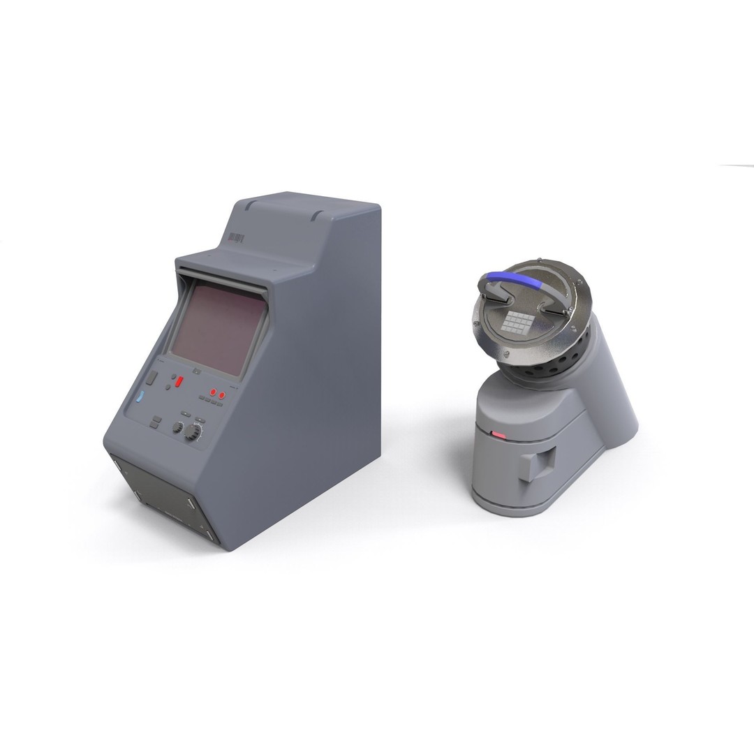 Sci-Fi Dashboard 3D Model – Detailed Electronic Interface, FBX - View 12