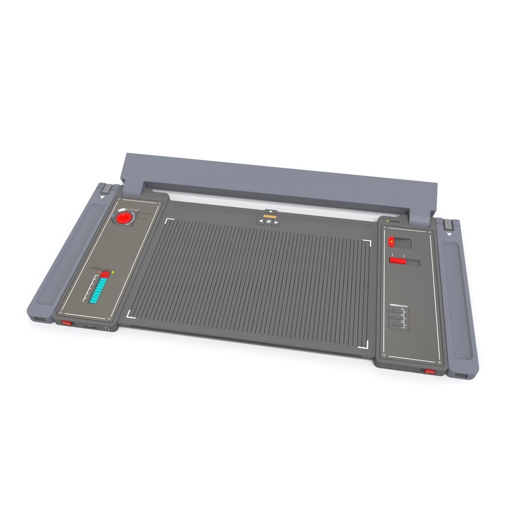 Sci-Fi Dashboard 3D Model – Detailed Electronic Interface, FBX - View 17