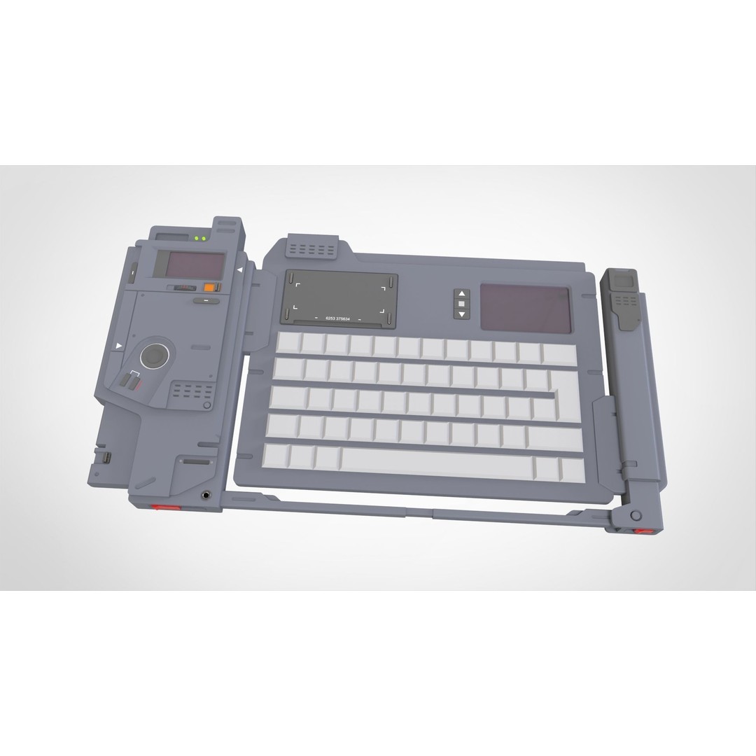 Sci-Fi Dashboard 3D Model – Detailed Electronic Interface, FBX - View 18