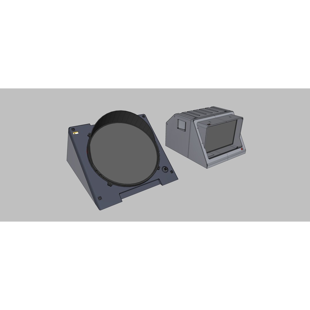 Sci-Fi Dashboard 3D Model – Detailed Electronic Interface, FBX - View 27
