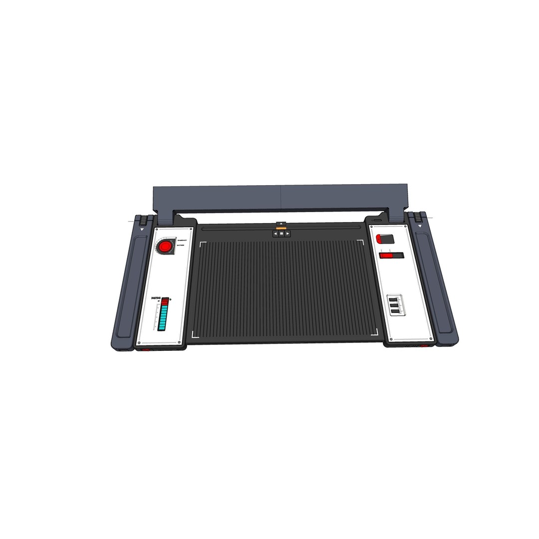 Sci-Fi Dashboard 3D Model – Detailed Electronic Interface, FBX - View 33