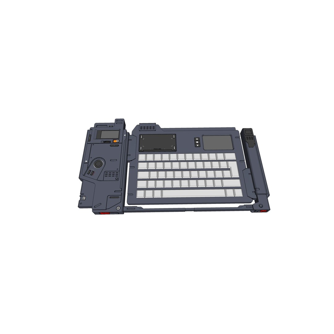Sci-Fi Dashboard 3D Model – Detailed Electronic Interface, FBX - View 34