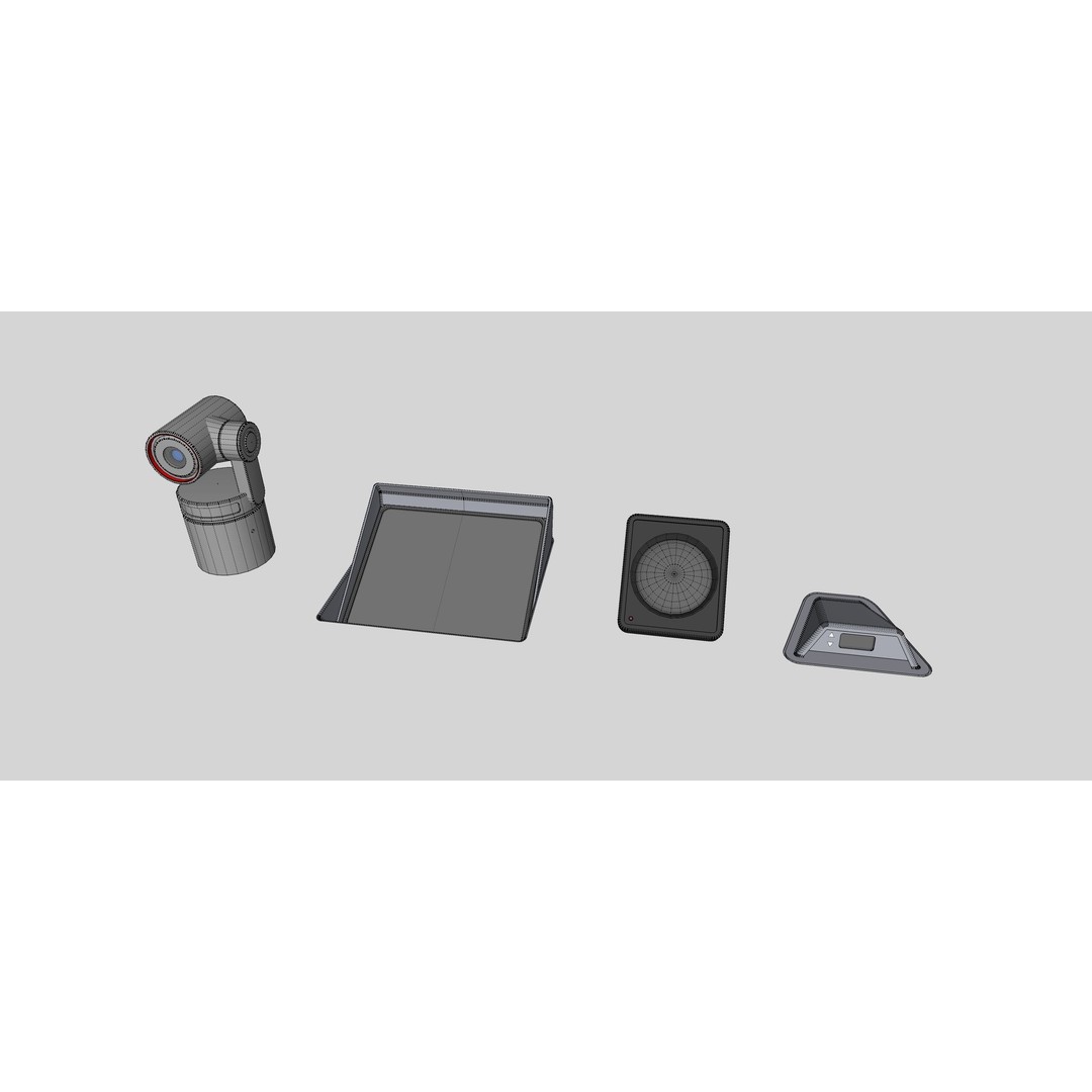 Sci-Fi Dashboard 3D Model – Detailed Electronic Interface, FBX - View 35