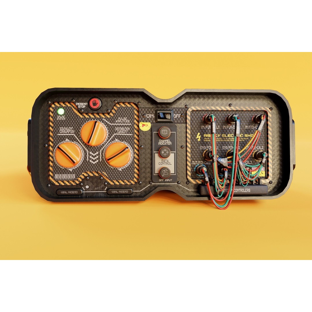 SCI-FI Console 3D Model – Low Poly Game Asset, FBX, PBR Textures - View 5